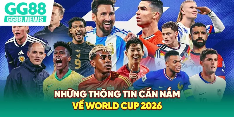 Những thông tin cần nắm về World Cup 2026 Những thông tin cần nắm về World Cup 2026