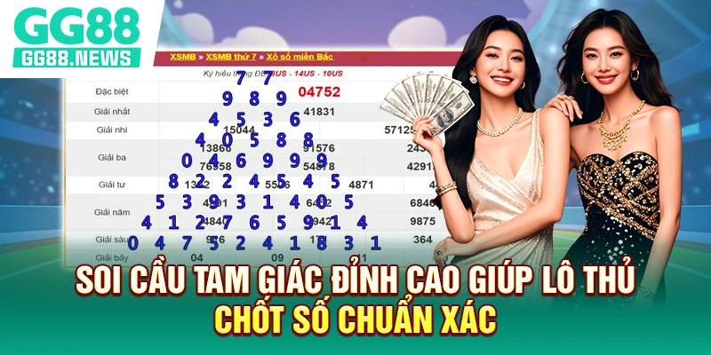 Soi cầu tam giác đỉnh cao giúp lô thủ chốt số chuẩn xác