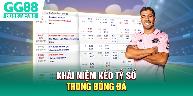 Khái niệm kèo tỷ số trong bóng đá